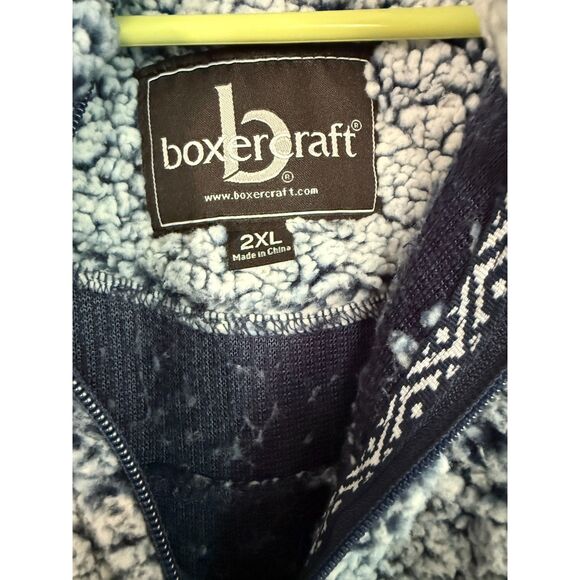 University of New Haven Chargers Sherpa Pullover Men's XXL Blue - Picture 3 of 4